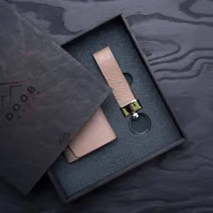 Neo Luxe (Mini #5): NEO кошелек, премиум брелок – бежевый